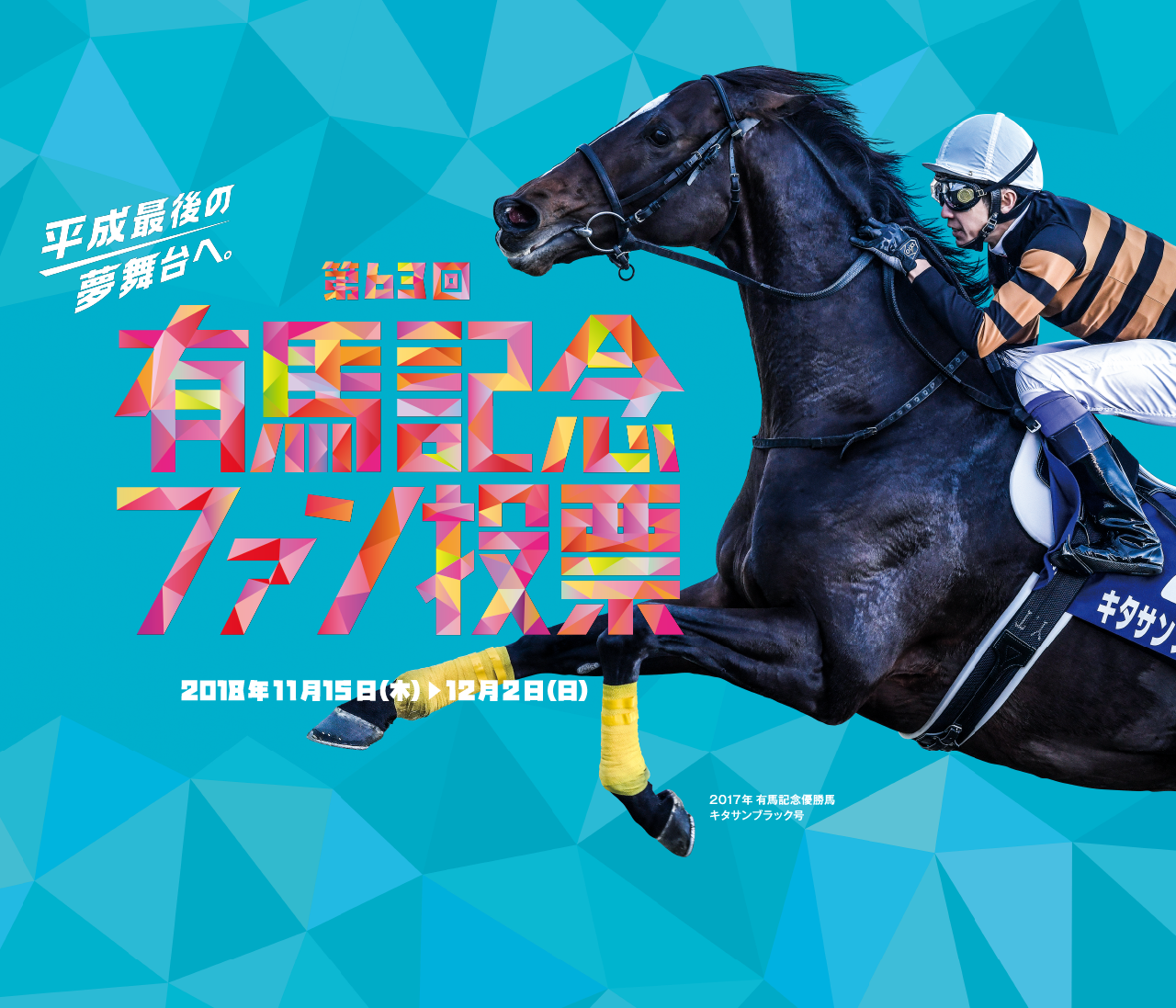 競馬ポスター キタサンブラック 2018年有馬記念プロモーション | mdh